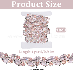 1Yards Iron Rhinestone Cup Chains&nbsp;DIY-CY0002-03