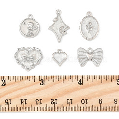 24Pcs 6 Styles Alloy Enamel Pendants&nbsp;ENAM-FS0002-65P