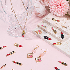 32Pcs 8 Styles Alloy Enamel Pendants&nbsp;ENAM-SC0007-35