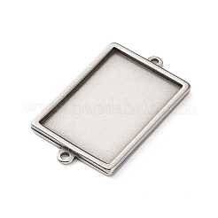 304 Stainless Steel Connector Cabochon Settings&nbsp;STAS-Z201-04P-01