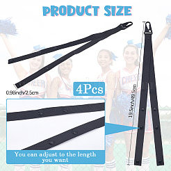 4Pcs Polyester Pom Pom Holder Straps for Cheerleading Accessories&nbsp;AJEW-CN0003-10