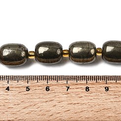 Natural Pyrite Beads Strands&nbsp;G-Z131-D01-02