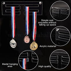 Acrylic Medal Hanger Holder Display Wall Rack&nbsp;HJEW-WH0047-01