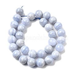 Natural Blue Lace Agate Beads Strands&nbsp;G-G344-A06-12mm