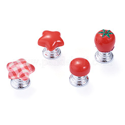 4Pcs 4 Styles Plastic Toilet Tank Button&nbsp;AJEW-TA0003-59