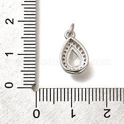 Brass Micro Pave Cubic Zirconia Pendants&nbsp;KK-U055-01P-02