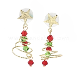 Alloy Dangle Stud Earrings&nbsp;EJEW-H173-03G