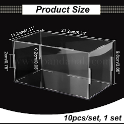 Transparent Acrylic Display Boxes&nbsp;AJEW-WH0020-59A