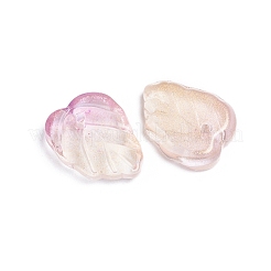 Two-Tone Transparent Glass Charms&nbsp;GLAA-H016-15V
