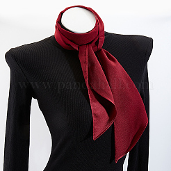 Solid Color Polyester Silk Scarf for Women Girls&nbsp;AJEW-WH20019-164D