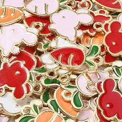 60Pcs 6 Styles Alloy Enamel Pendants&nbsp;ENAM-CJ0003-19