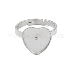 Non-Tarnish 304 Stainless Steel Adjustable Ring Components&nbsp;STAS-Z064-05P-01