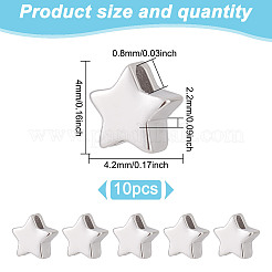 10Pcs Rhodium Plated 925 Sterling Silver Beads&nbsp;FIND-GO0002-59