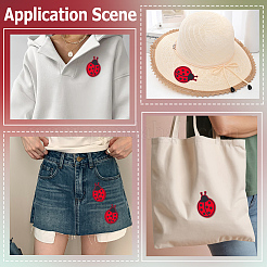 30Pcs Ladybug Computerized Embroidery Polyester Iron on/Sew on Patches&nbsp;PATC-CY0001-56