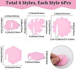 24Pcs 4 Styles Acrylic Wine Glass Charms&nbsp;AJEW-SC0031-67
