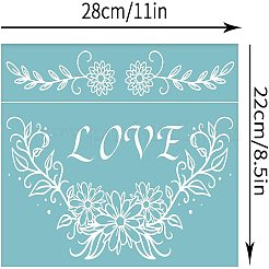 Self-Adhesive Silk Screen Printing Stencil&nbsp;DIY-WH0173-036