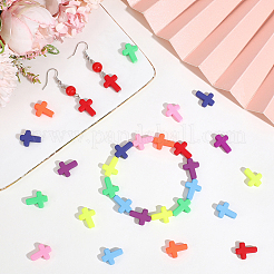 400Pcs Spray Painted Acrylic Beads&nbsp;ACRP-PA0001-05