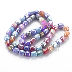 Opaque Baking Paint Glass Beads Strands&nbsp;EGLA-N006-008-B01