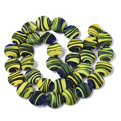 Handmade Frosted Lampwork Beads Strands&nbsp;LAMP-T007-09C