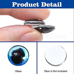 60Pcs 3 Styles Craft Glass Doll Eyes&nbsp;DOLL-YW0001-01