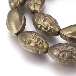 Electroplated Non-magnetic Synthetic Hematite Beads Strands&nbsp;G-P392-M10