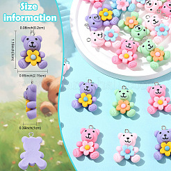 30Pcs Opaque Resin Pendants&nbsp;RESI-YW0005-27