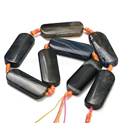 Dyed & Heated Natural Banded Agate Beads Strands&nbsp;GG-CBAB9C6-D01-01