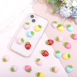 42Pcs 6 Colors Opaque Resin Cabochons&nbsp;CRES-PH0001-29