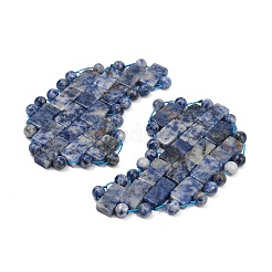 Natural Blue Spot Jasper Eye Patches&nbsp;G-D301-A07