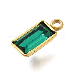 304 Stainless Steel Rhinestone Pendants&nbsp;STAS-Z125-12C-G