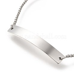 Non-Tarnish 304 Stainless Steel Box Chain Slider Bracelets&nbsp;LS-BJEW-M233-02P