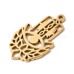 Hollow 304 Stainless Steel Pendants&nbsp;STAS-H247-03G