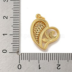 Brass Micro Pave Cubic Zirconia Pendants&nbsp;KK-N254-136C-G