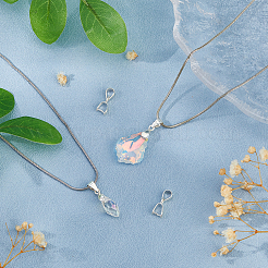 4Pcs 925 Sterling Silver Ice Pick Pinch Bails&nbsp;FIND-HS0002-08B