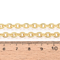 Brass Textured Cable Chains&nbsp;CHC-T018-29G