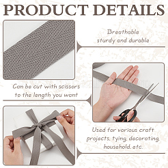 Cotton Herringbone Ribbon&nbsp;OCOR-WH0097-50A
