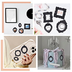 12Pcs 6 Style Resin Picture Frames&nbsp;RESI-CP0001-02