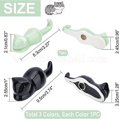 4Pcs 4 Style Porcelain Chinese Writing Brush Holder&nbsp;DJEW-NB0001-10