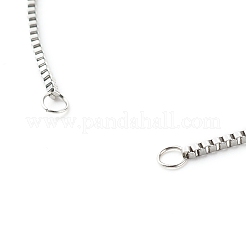Tarnish Resistant 316 Surgical Stainless Steel Box Chains Bracelet Making&nbsp;X-AJEW-JB01065