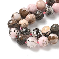 Natural Argentina Rhodonite Beads Strands&nbsp;G-G271-B02-8mm