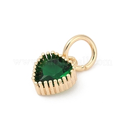 Brass Micro Pave Cubic Zirconia Pendants&nbsp;LS-KK-H204-01KCG-06