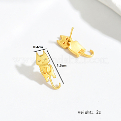 Cute Cat Stud Earrings for Women&nbsp;DX2509