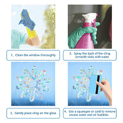 Waterproof PVC Colored Laser Stained Window Film Static Stickers&nbsp;DIY-WH0314-101
