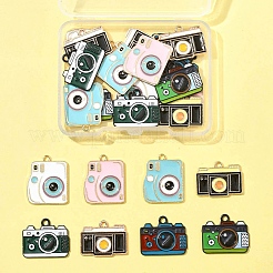 25Pcs 8 Styles Alloy Enamel Pendants&nbsp;ENAM-FS0003-13