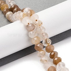 Natural Red Hematoid Quartz/Ferruginous Quartz Beads Strands&nbsp;G-K380-A04-01