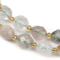 Natural Green Lodolite Quartz  Beads Strands&nbsp;G-N342-149A