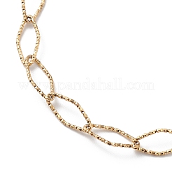 Ion Plating(IP) 304 Stainless Steel Rhombus Link Chain Necklace for Men Women&nbsp;STAS-B039-03G