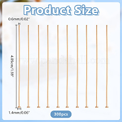 300Pcs 304 Stainless Steel Flat Head Pins&nbsp;STAS-ME0003-70