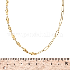 304 Stainless Steel Fish Shell Shape Butterfly Link Mixed Chain Necklaces for Women&nbsp;NJEW-JN05991