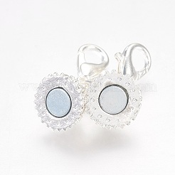 Alloy Rhinestone Magnetic Clasps&nbsp;BT-TAC0001-01S